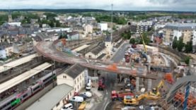 Démantèlement du Pont de la Gare de Bettembourg au Luxembourg